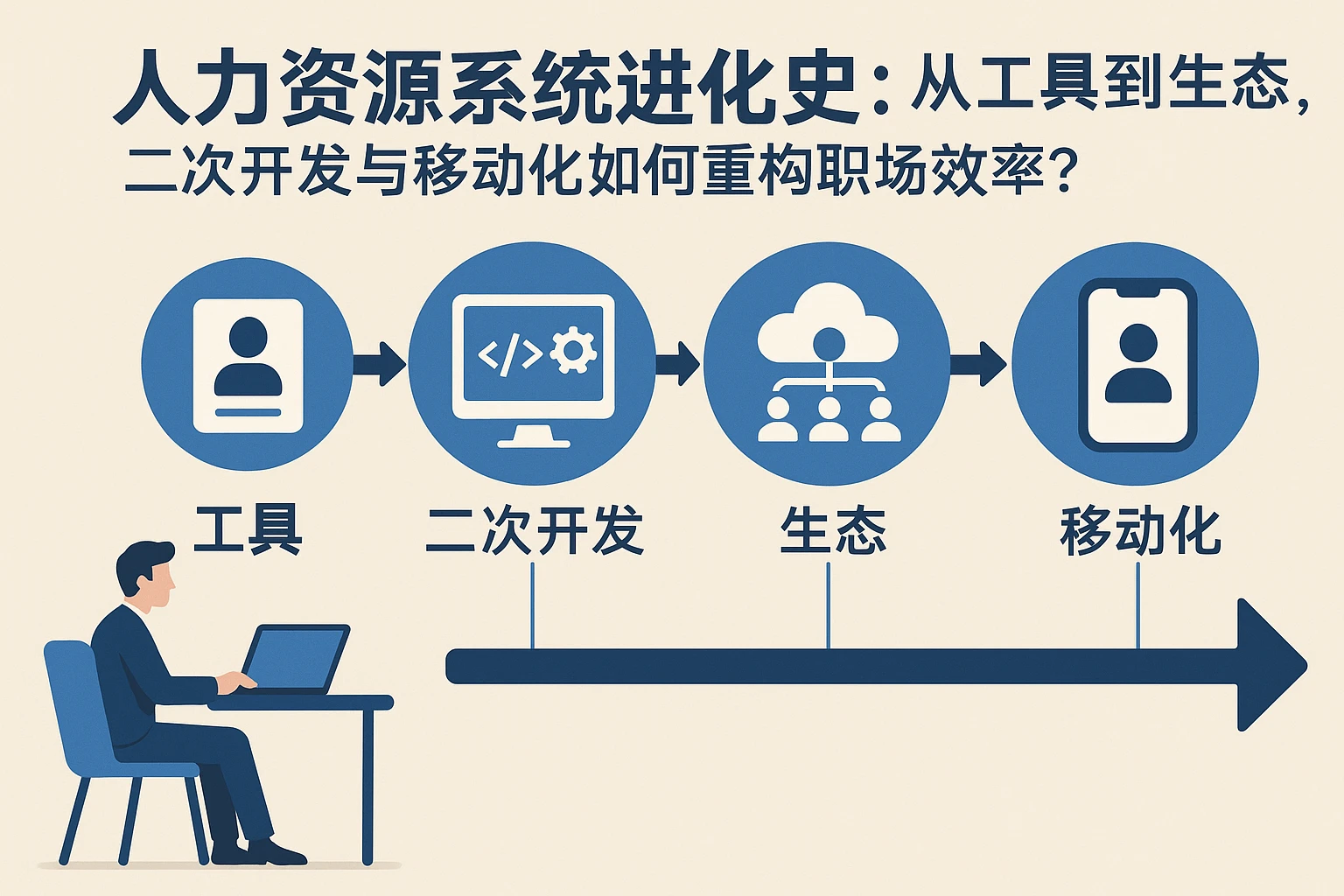 人力资源系统进化史：从工具到生态，二次开发与移动化如何重构职场效率？
