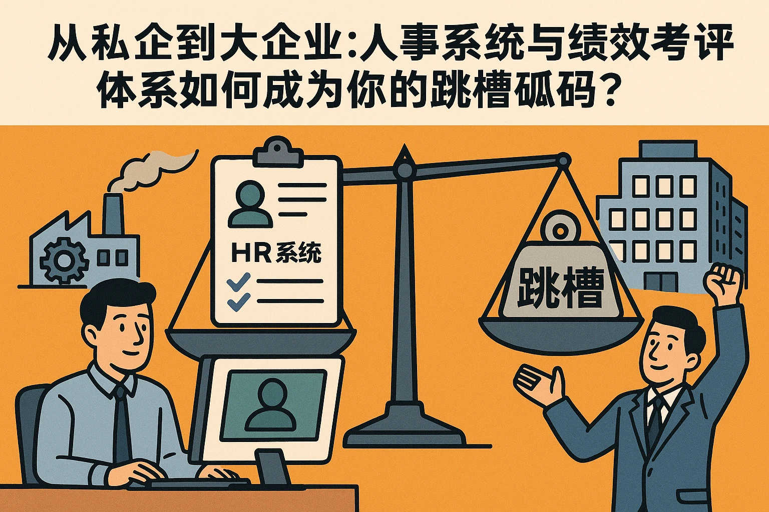 从私企到大企业：人事系统与绩效考评体系如何成为你的跳槽砝码？