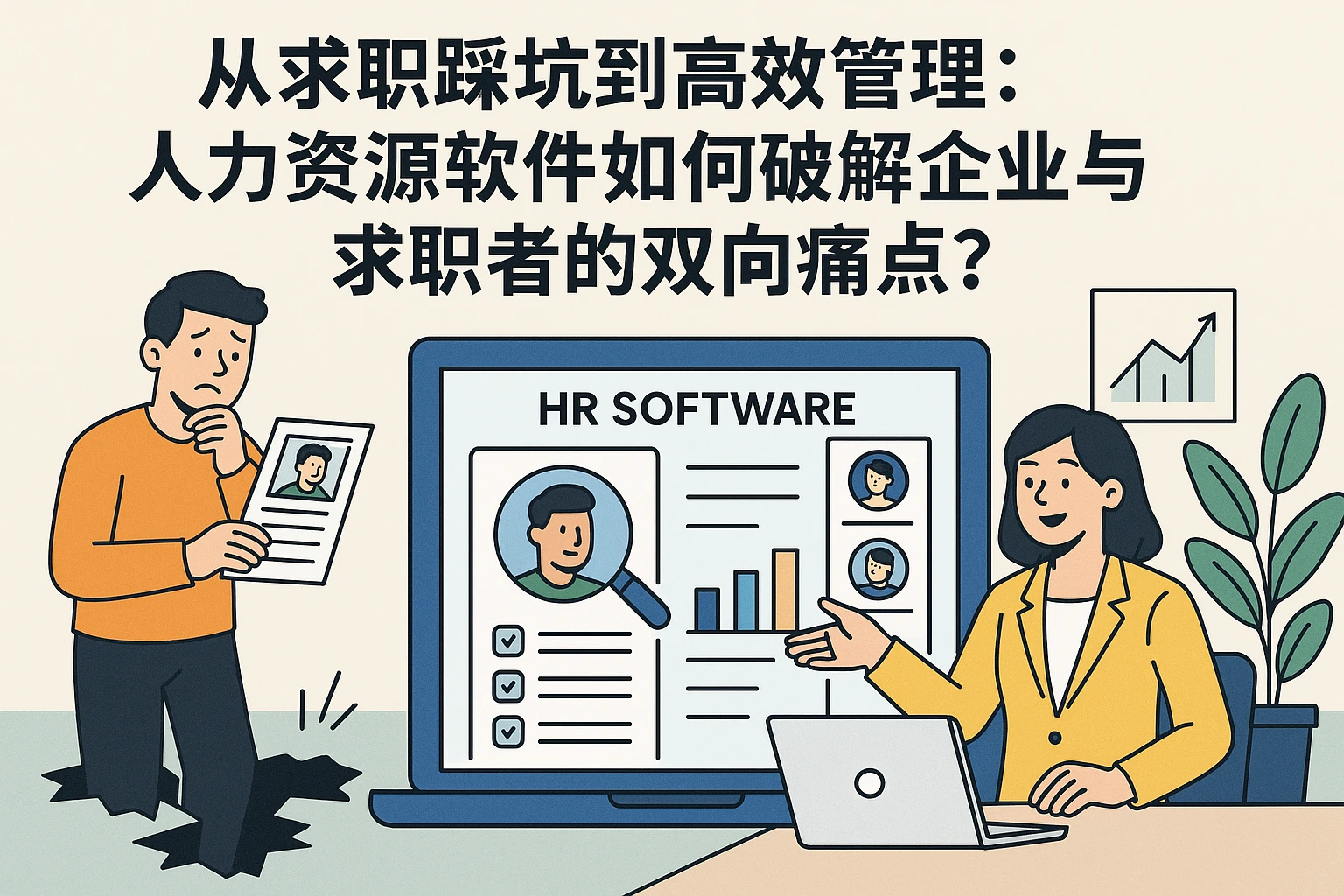 从求职踩坑到高效管理：人力资源软件如何破解企业与求职者的双向痛点？