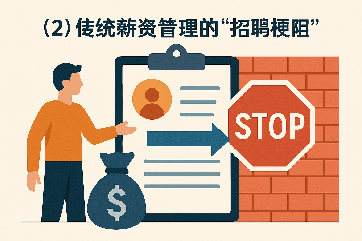（2）传统薪资管理的“招聘梗阻”
