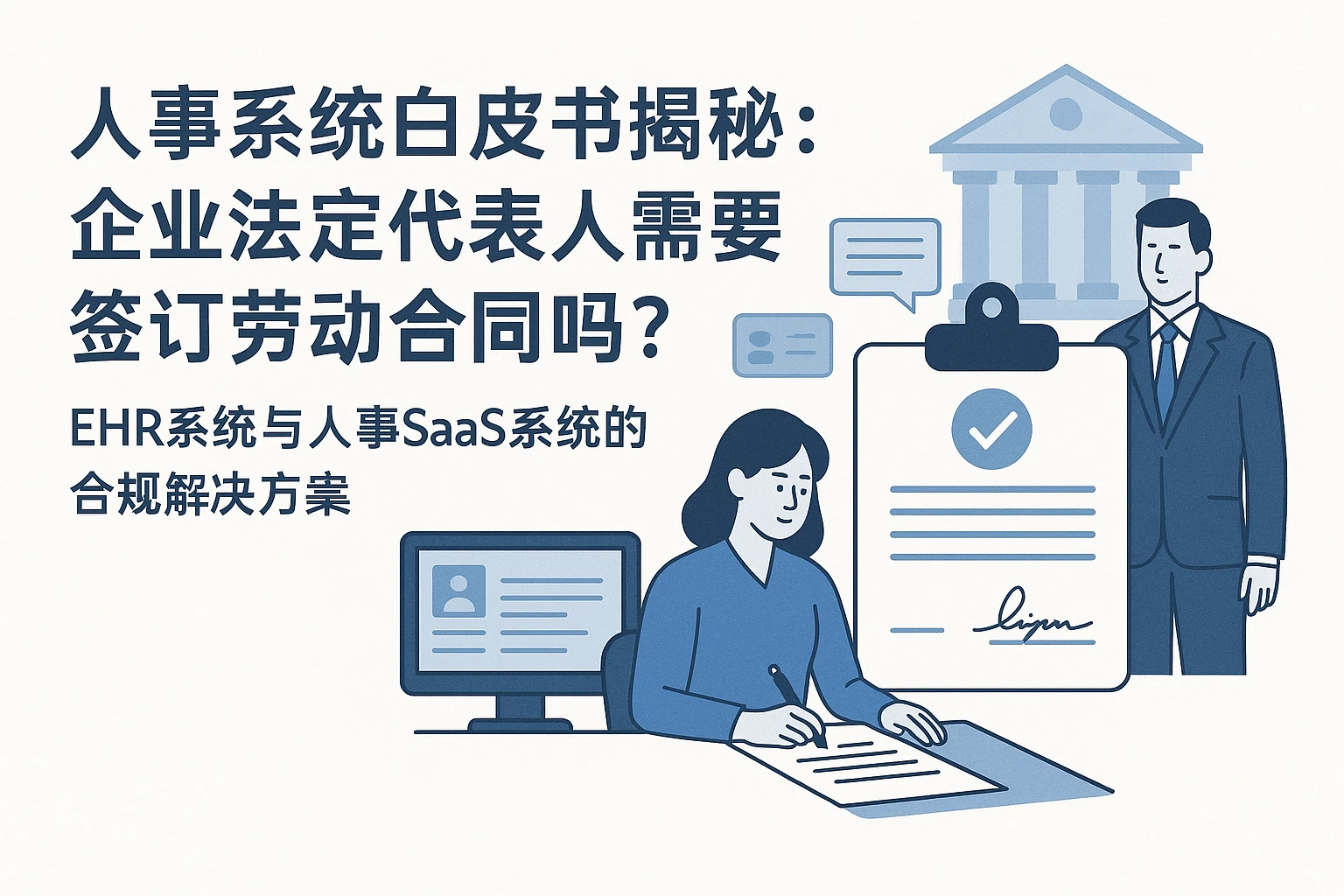 人事系统白皮书揭秘：企业法定代表人需要签订劳动合同吗？EHR系统与人事SaaS系统的合规解决方案