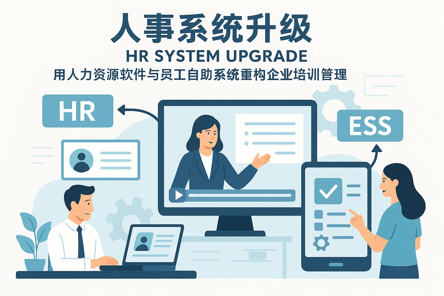 人事系统升级：用人力资源软件与员工自助系统重构企业培训管理