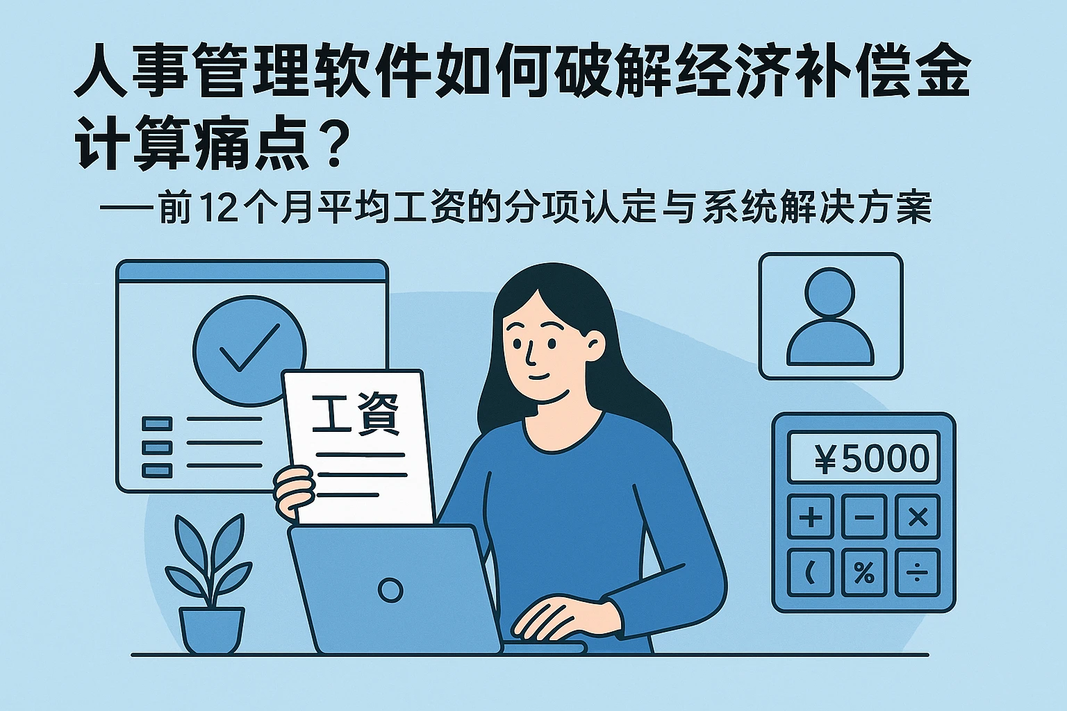 人事管理软件如何破解经济补偿金计算痛点？——前12个月平均工资的分项认定与系统解决方案