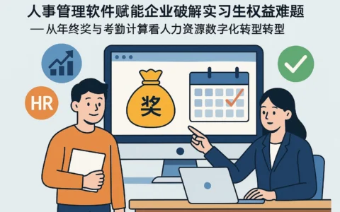 人事管理软件赋能企业破解实习生权益难题——从年终奖与考勤计算看人力资源数字化转型