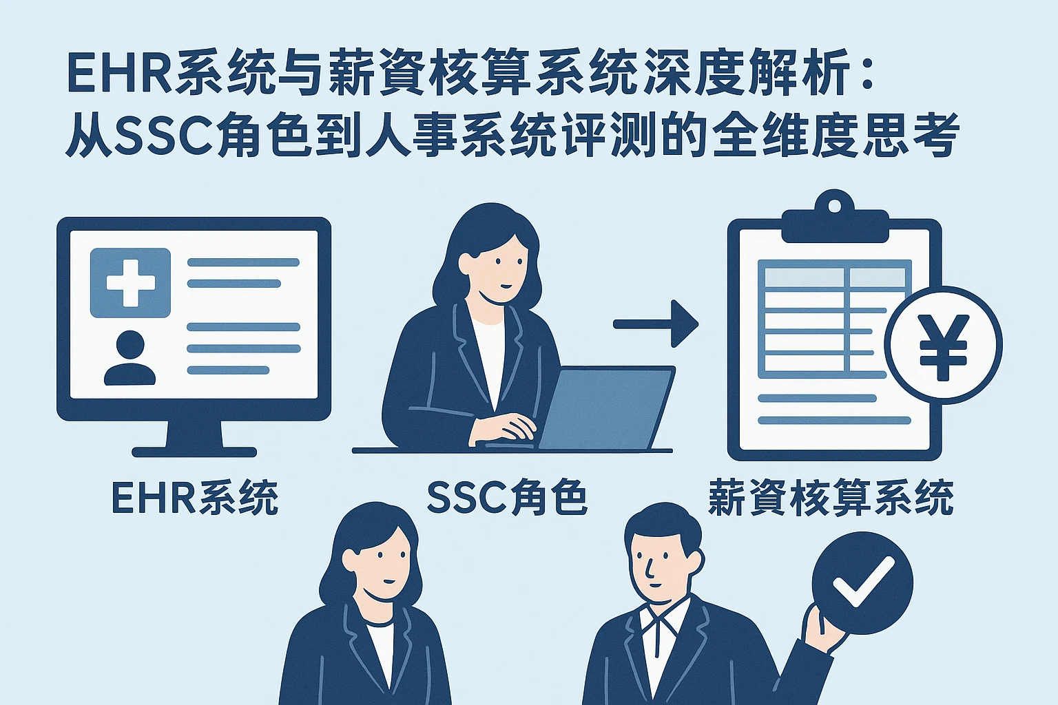 EHR系统与薪资核算系统深度解析：从SSC角色到人事系统评测的全维度思考