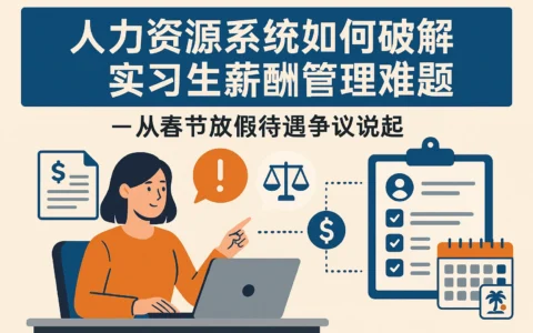 人力资源系统如何破解实习生薪酬管理难题——从春节放假待遇争议说起