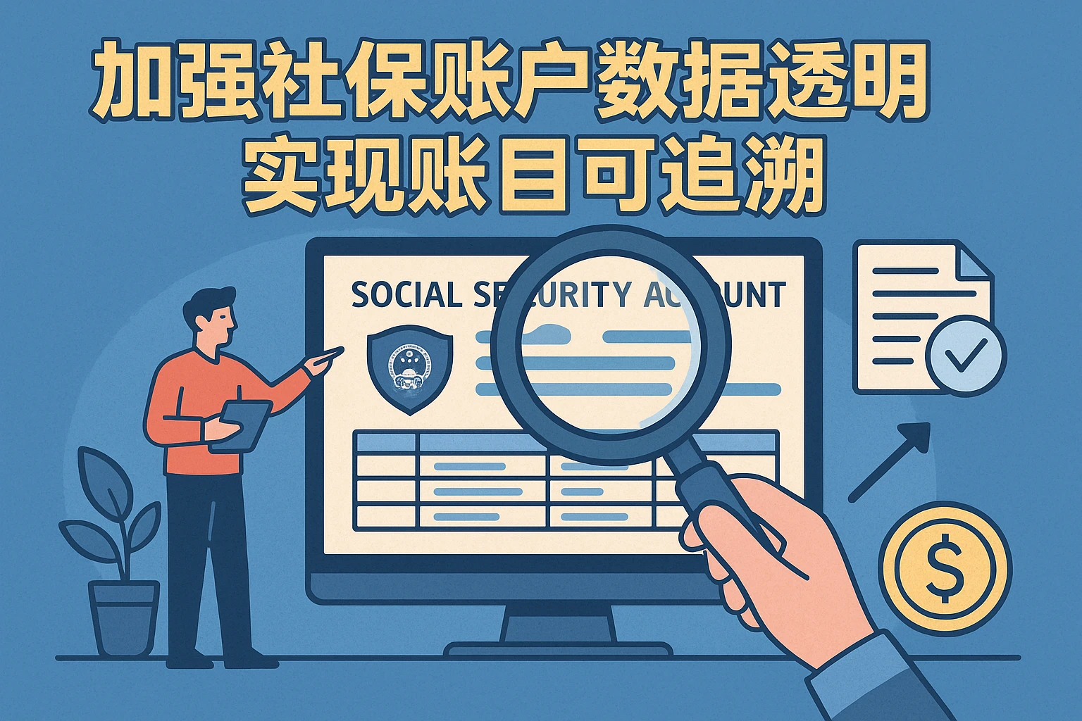 加强社保账户数据透明，实现账目可追溯