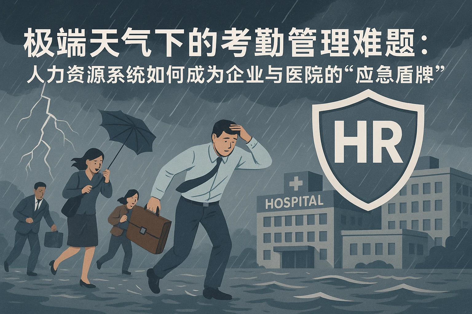 极端天气下的考勤管理难题：人力资源系统如何成为企业与医院的“应急盾牌”