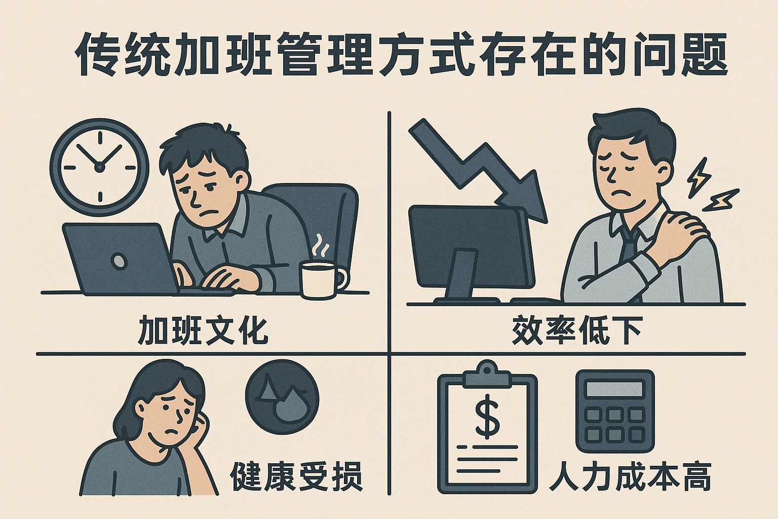 传统加班管理方式存在的问题