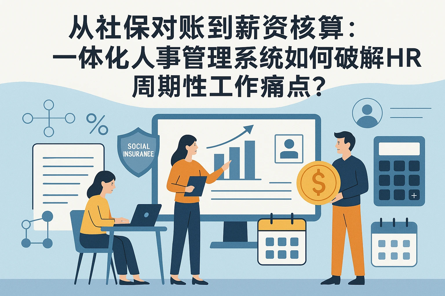 从社保对账到薪资核算：一体化人事管理系统如何破解HR周期性工作痛点？