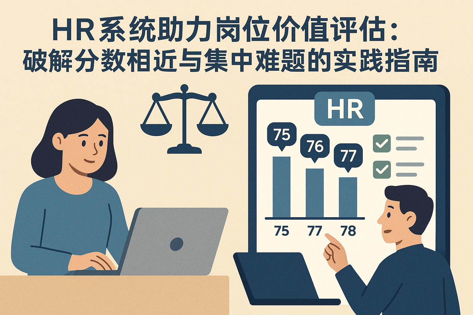 HR系统助力岗位价值评估：破解分数相近与集中难题的实践指南