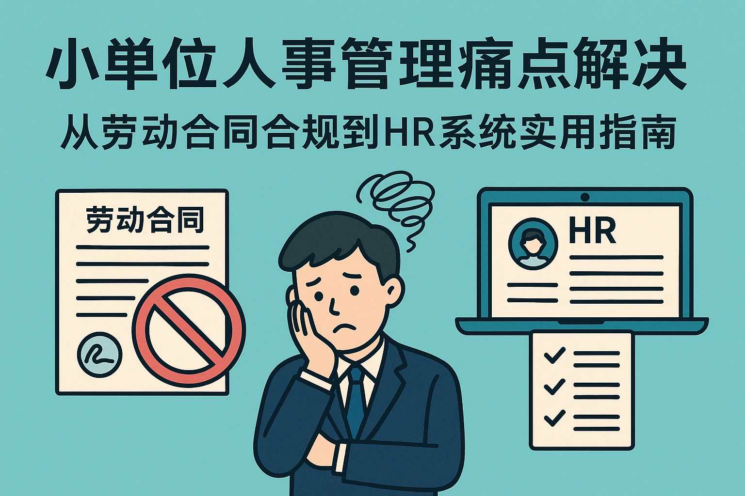 小单位人事管理痛点解决：从劳动合同合规到HR系统实用指南