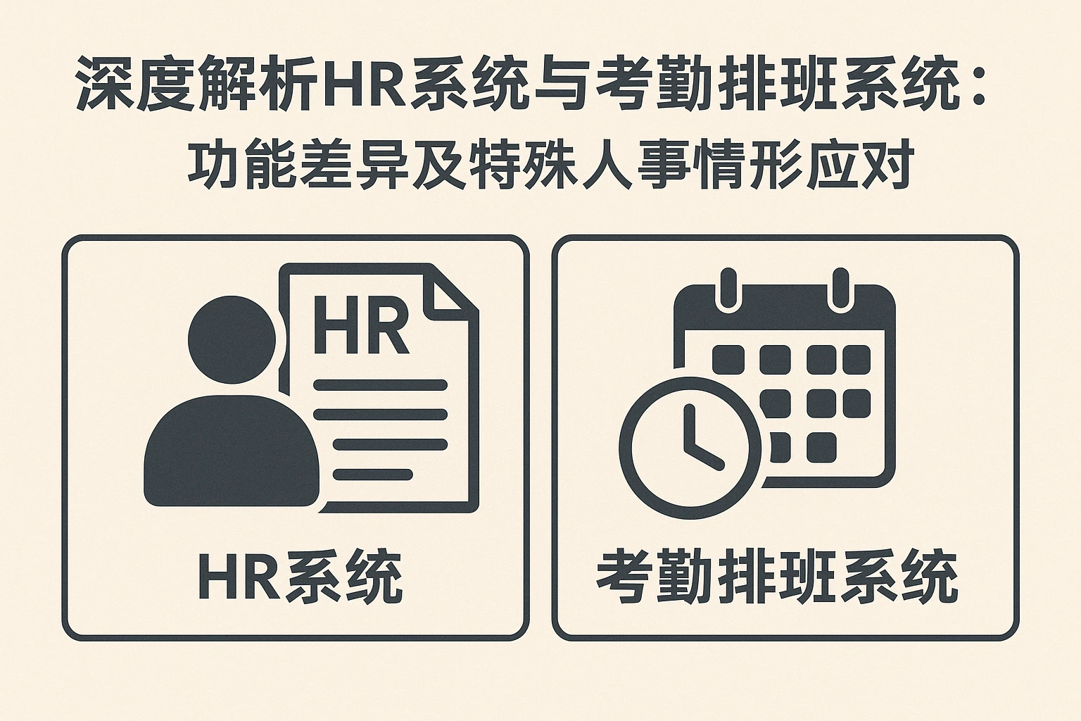 深度解析HR系统与考勤排班系统：功能差异及特殊人事情形应对