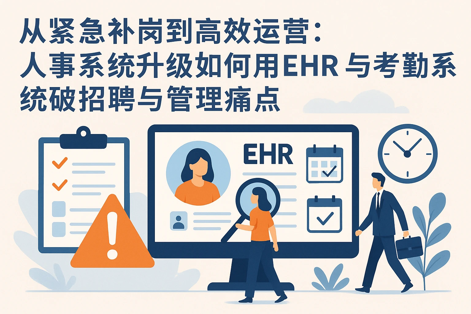 从紧急补岗到高效运营：人事系统升级如何用EHR与考勤系统破解招聘与管理痛点