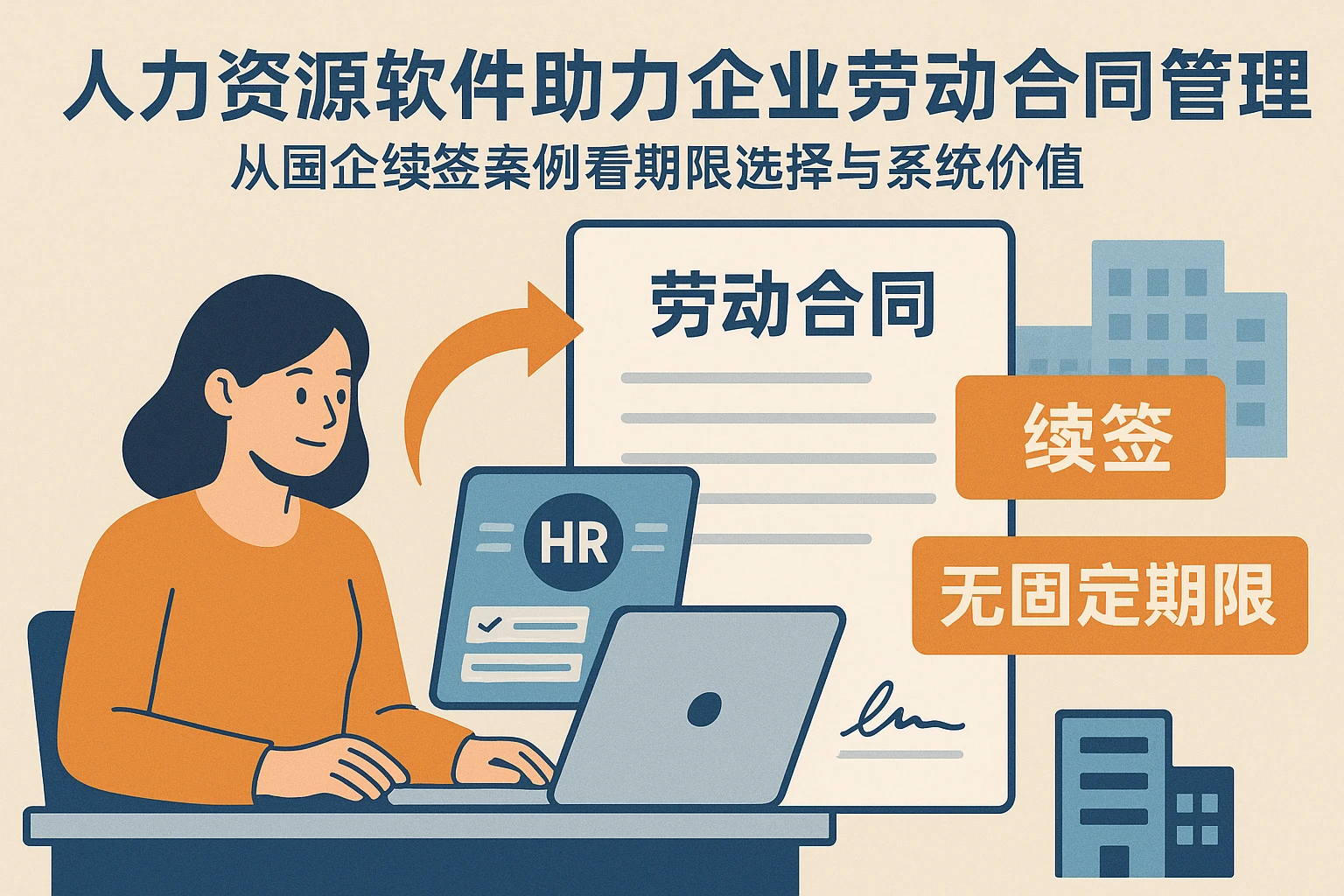 人力资源软件助力企业劳动合同管理：从国企续签案例看期限选择与系统价值