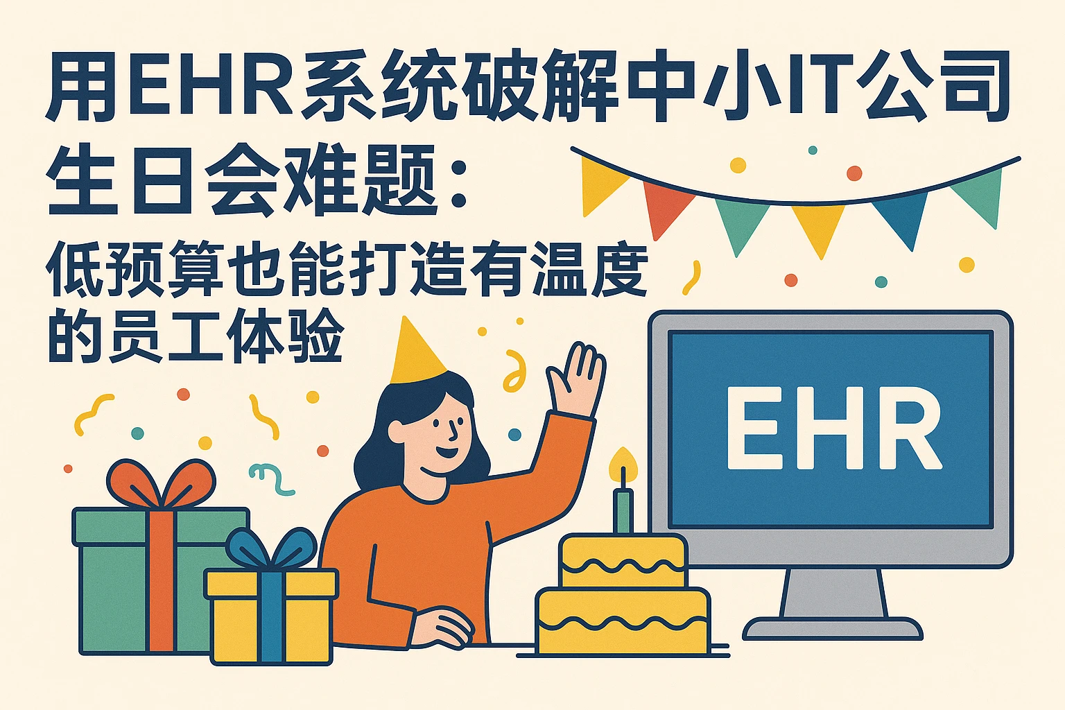 用EHR系统破解中小IT公司生日会难题：低预算也能打造有温度的员工体验