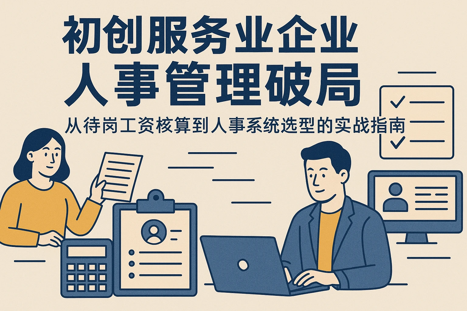 初创服务业企业人事管理破局：从待岗工资核算到人事系统选型的实战指南