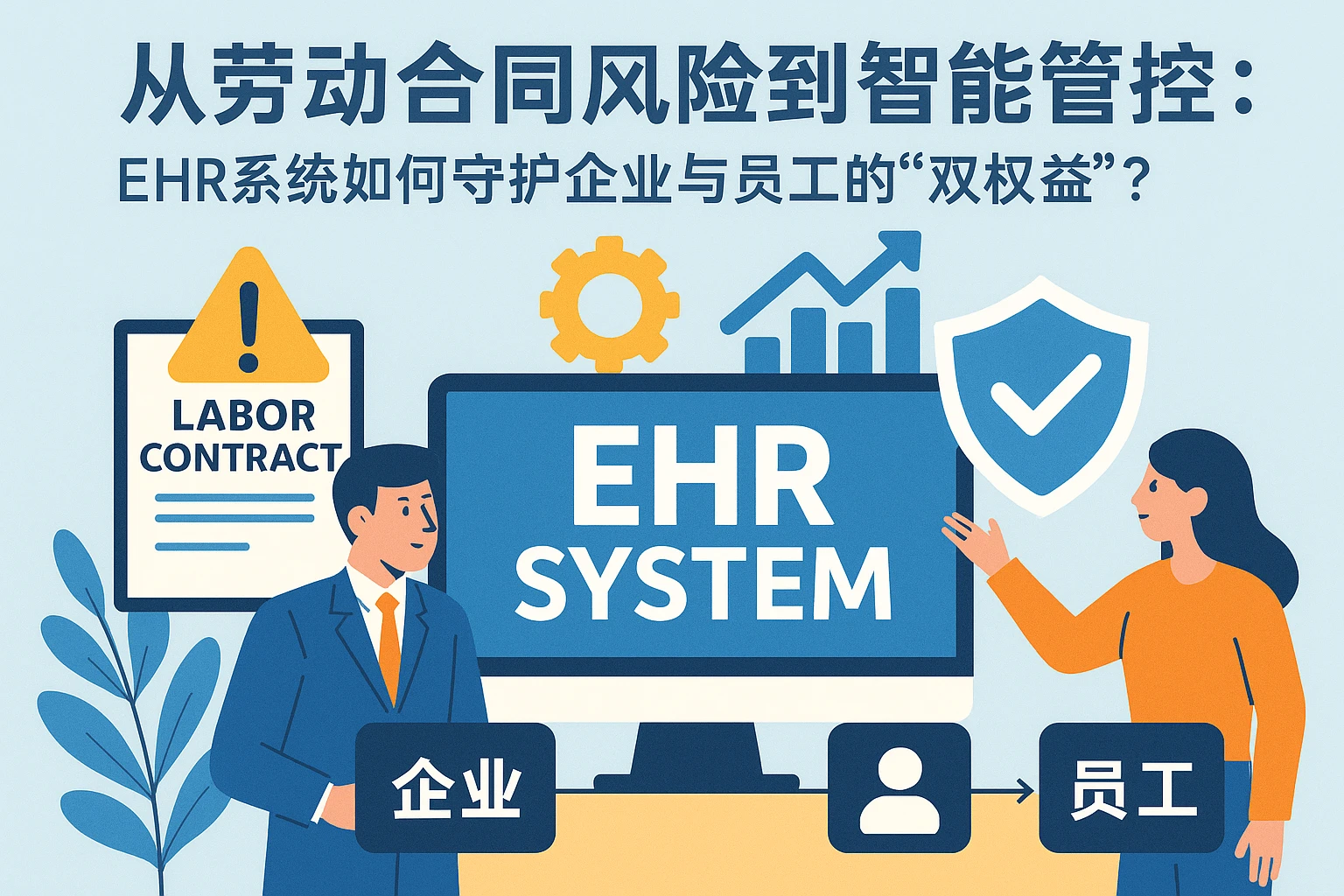 从劳动合同风险到智能管控：EHR系统如何守护企业与员工的“双权益”？