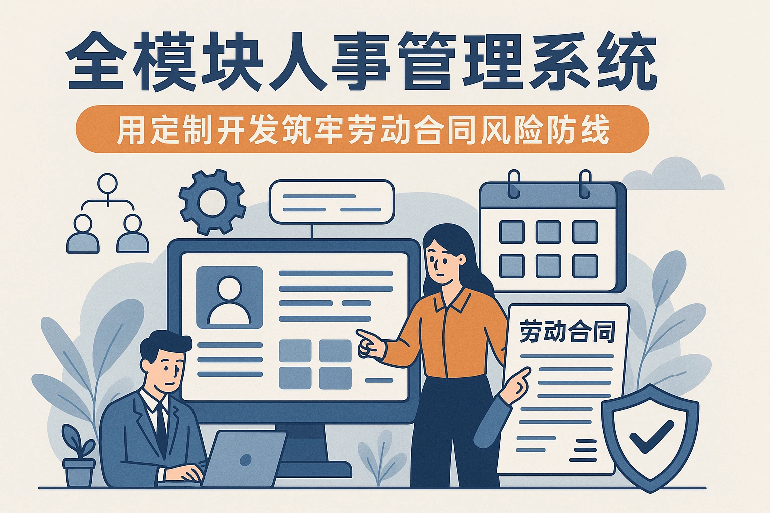 全模块人事管理系统：用定制开发筑牢劳动合同风险防线