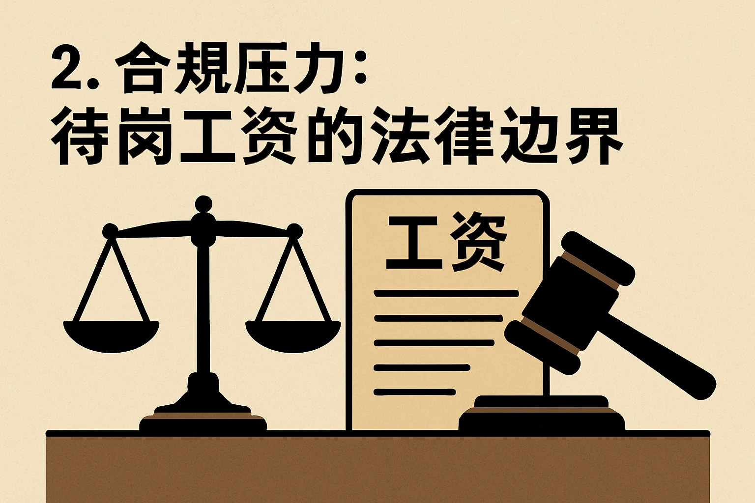 2. 合规压力：待岗工资的法律边界