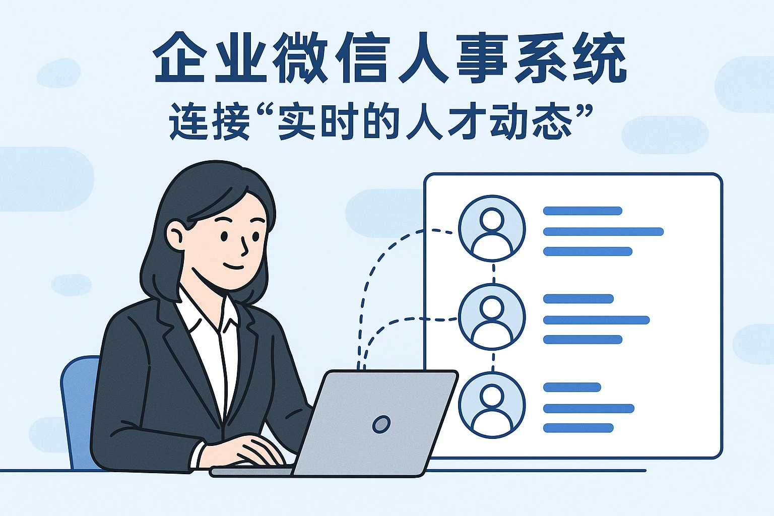 2. 企业微信人事系统：连接“实时的人才动态”