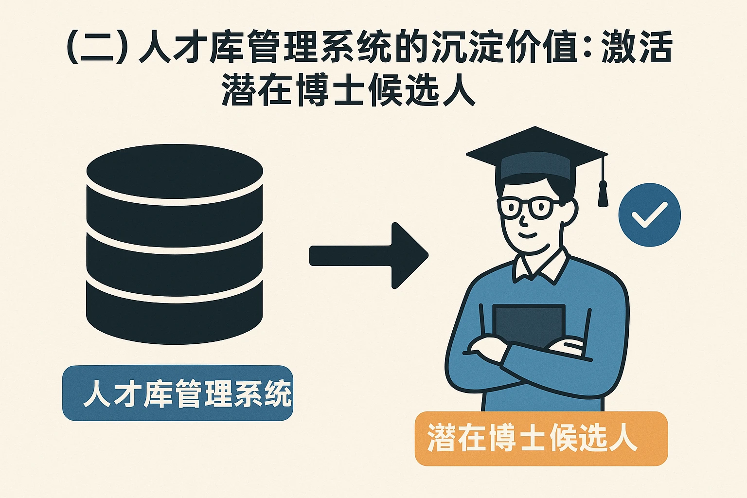 （二）人才库管理系统的沉淀价值：激活潜在博士候选人