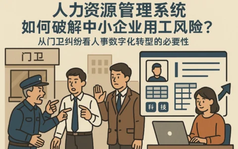 人力资源管理系统如何破解中小企业用工风险？从门卫纠纷看人事数字化转型的必要性