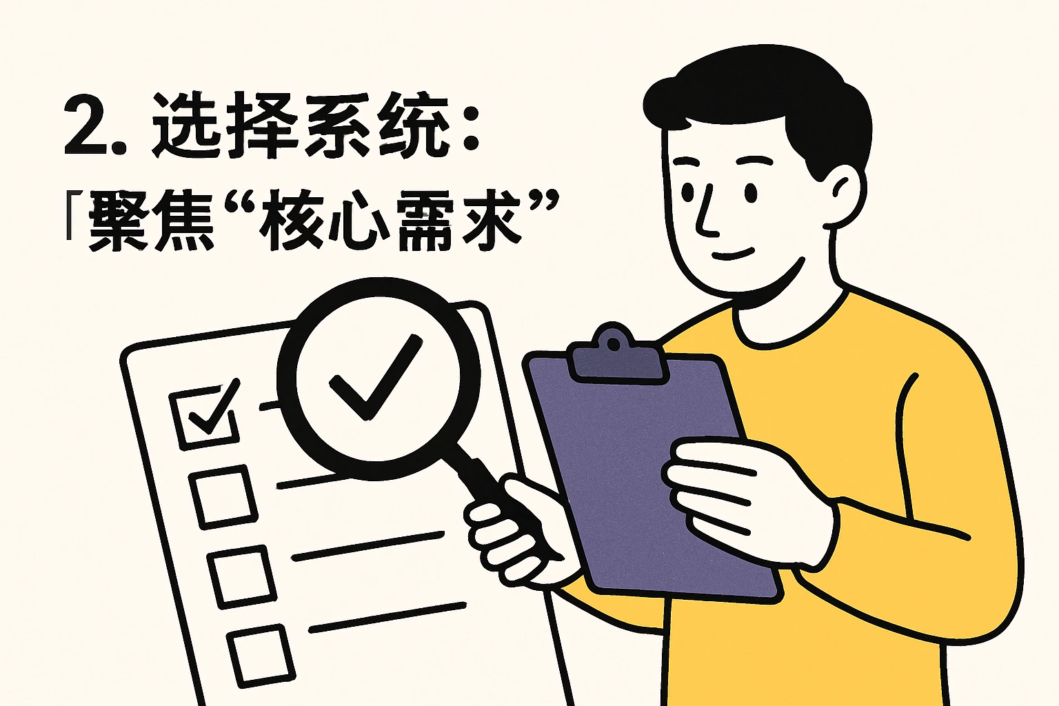 2. 选择系统：聚焦“核心需求”