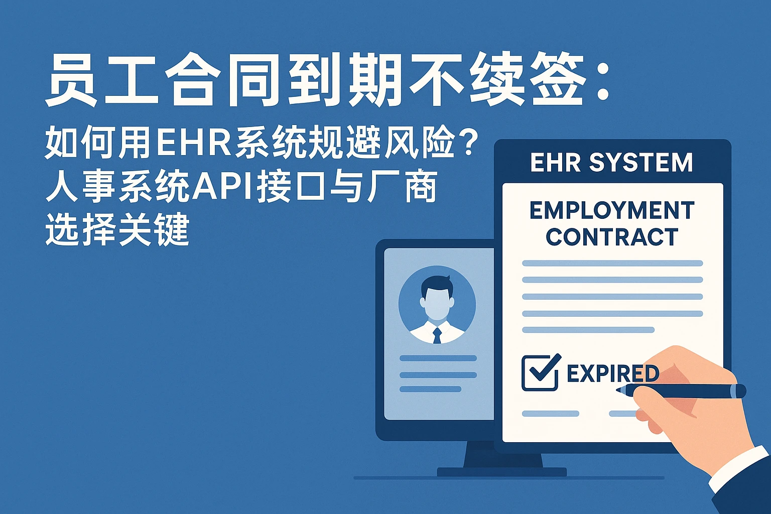 员工合同到期不续签:如何用EHR系统规避风险?人事系统API接口与厂商选择关键