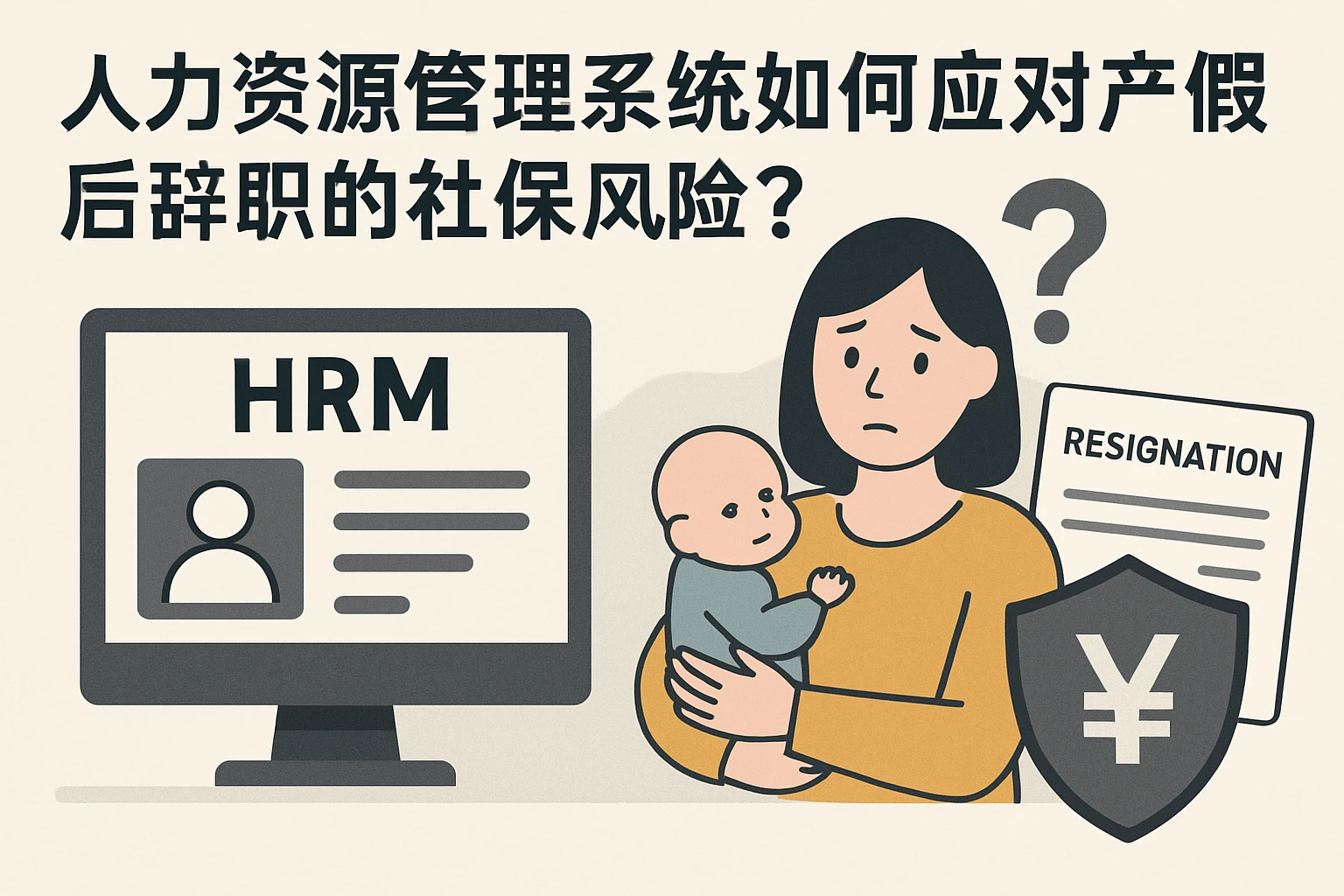 人力资源管理系统如何应对产假后辞职的社保风险？