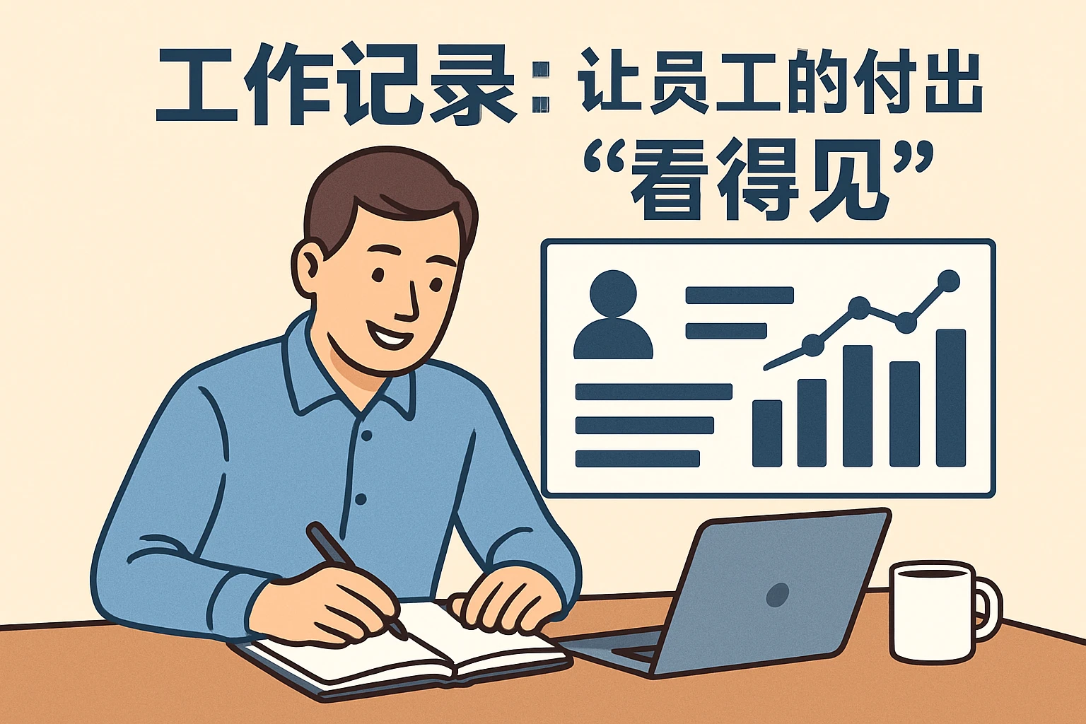 2. 工作记录：让员工的付出“看得见”