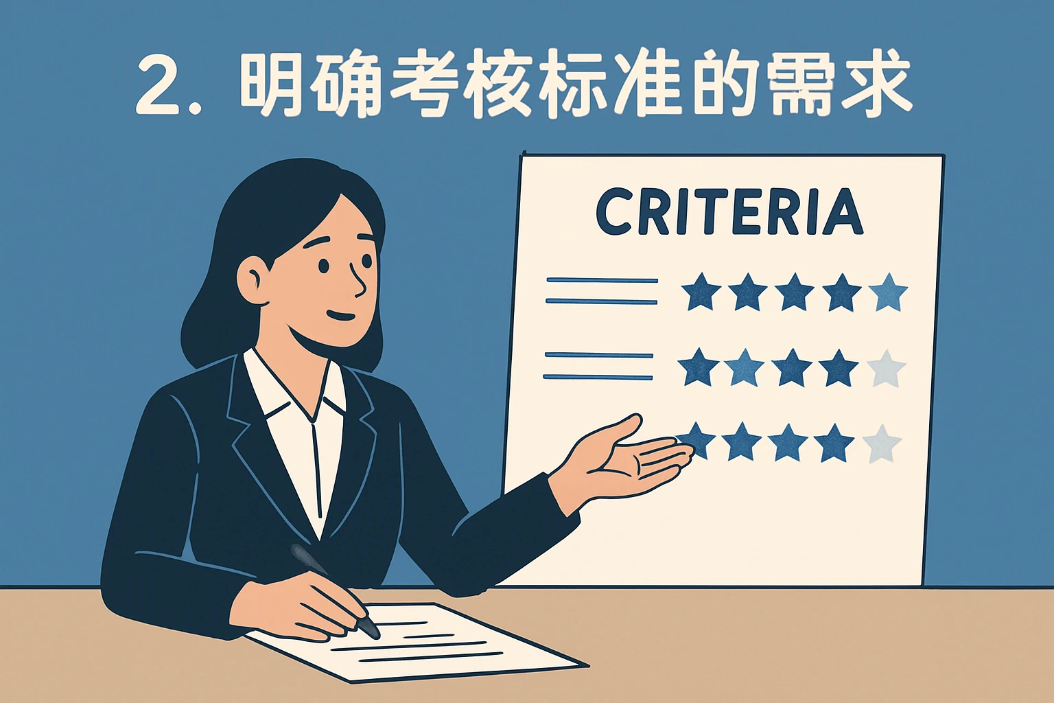 2. 明确考核标准的需求