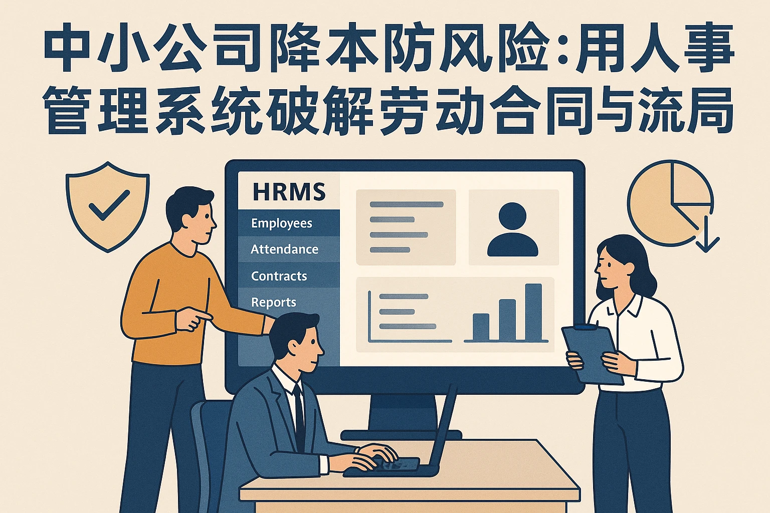 中小公司降本防风险：用人事管理系统破解劳动合同与流失率困局