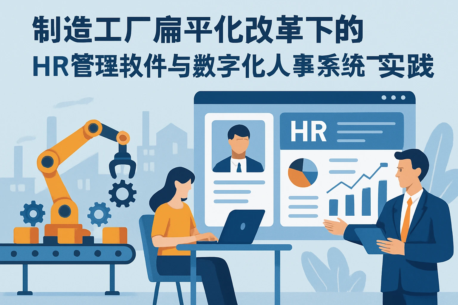 制造工厂扁平化改革下的HR管理软件与数字化人事系统实践