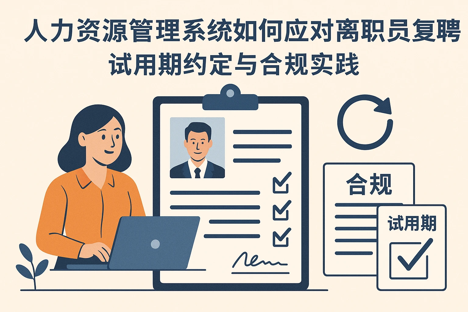 人力资源管理系统如何应对离职员工复聘：试用期约定与合规实践
