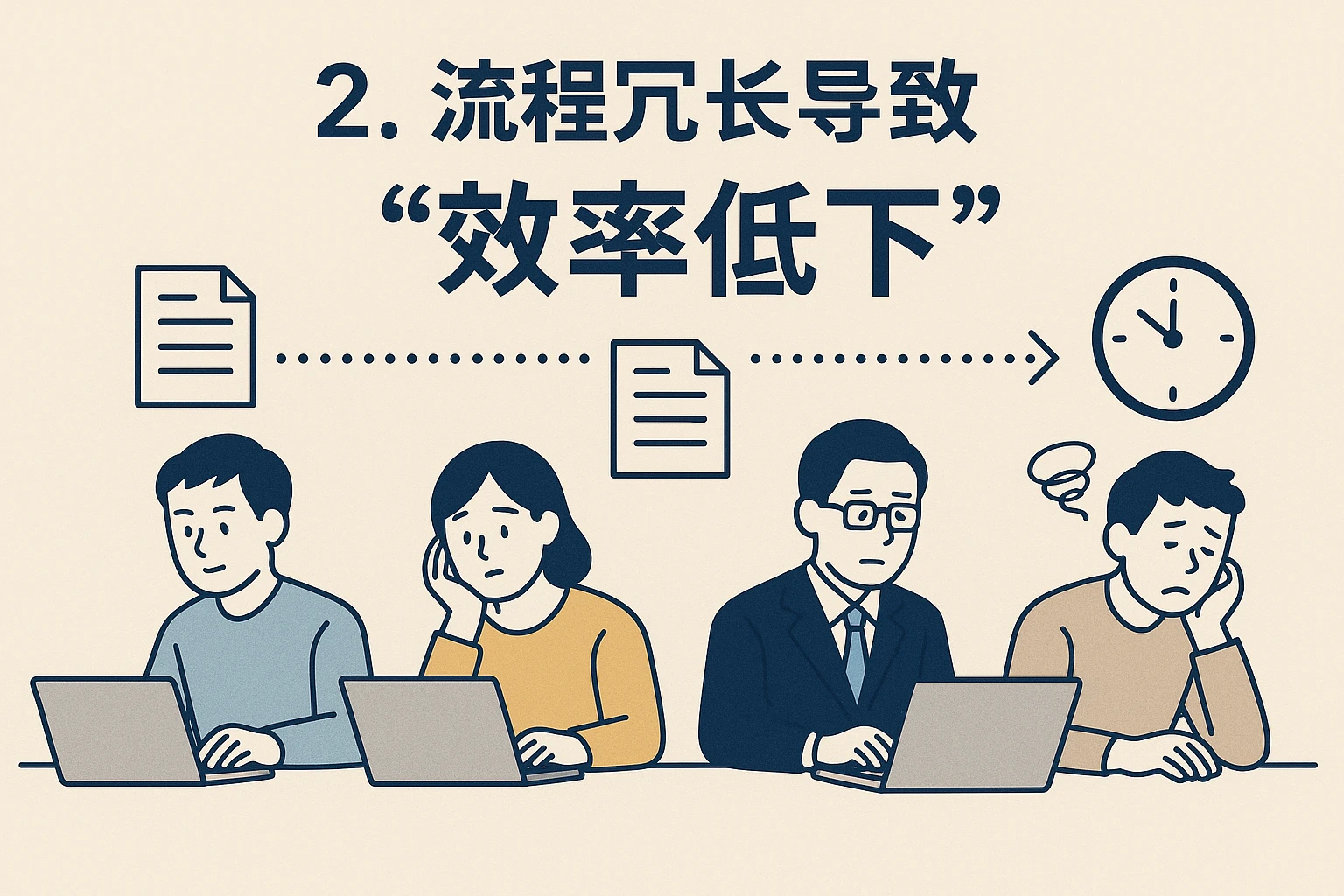 2. 流程冗长导致“效率低下”