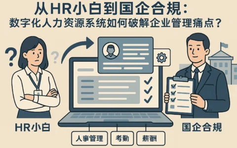 从HR小白到国企合规：数字化人力资源系统如何破解企业管理痛点？