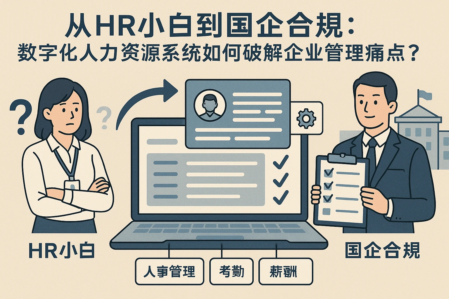 从HR小白到国企合规：数字化人力资源系统如何破解企业管理痛点？