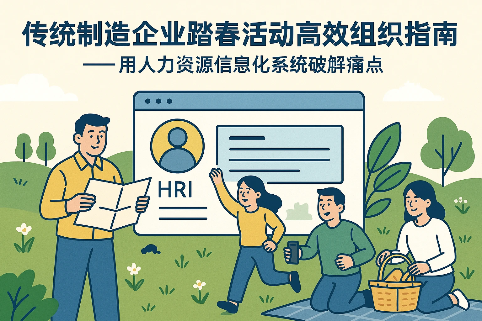传统制造企业踏春活动高效组织指南——用人力资源信息化系统破解痛点