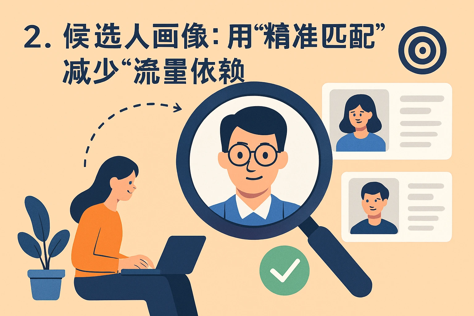 2. 候选人画像：用“精准匹配”减少“流量依赖”