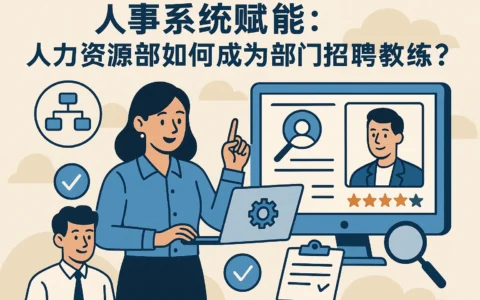 人事系统赋能：人力资源部如何成为部门招聘教练？