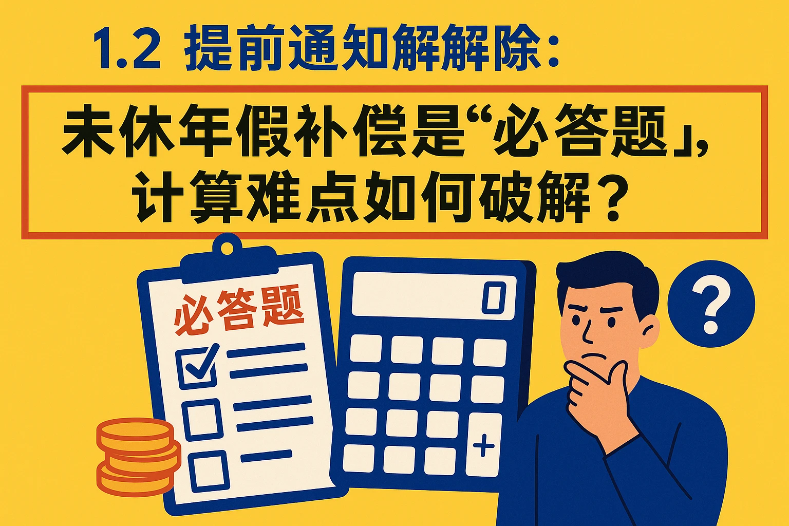 1.2 提前通知解除：未休年假补偿是“必答题”，计算难点如何破解？