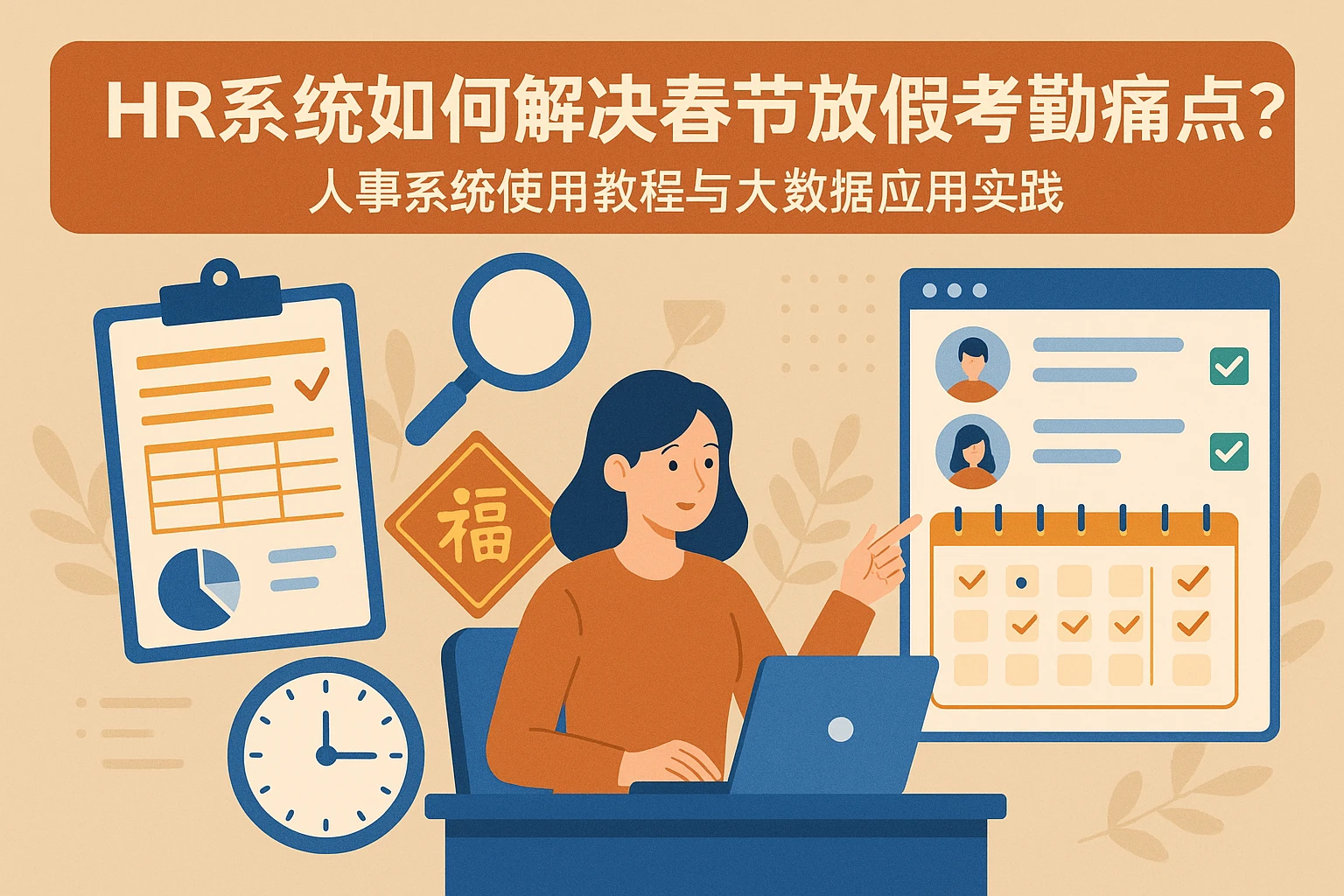 HR系统如何解决春节放假考勤痛点？人事系统使用教程与大数据应用实践