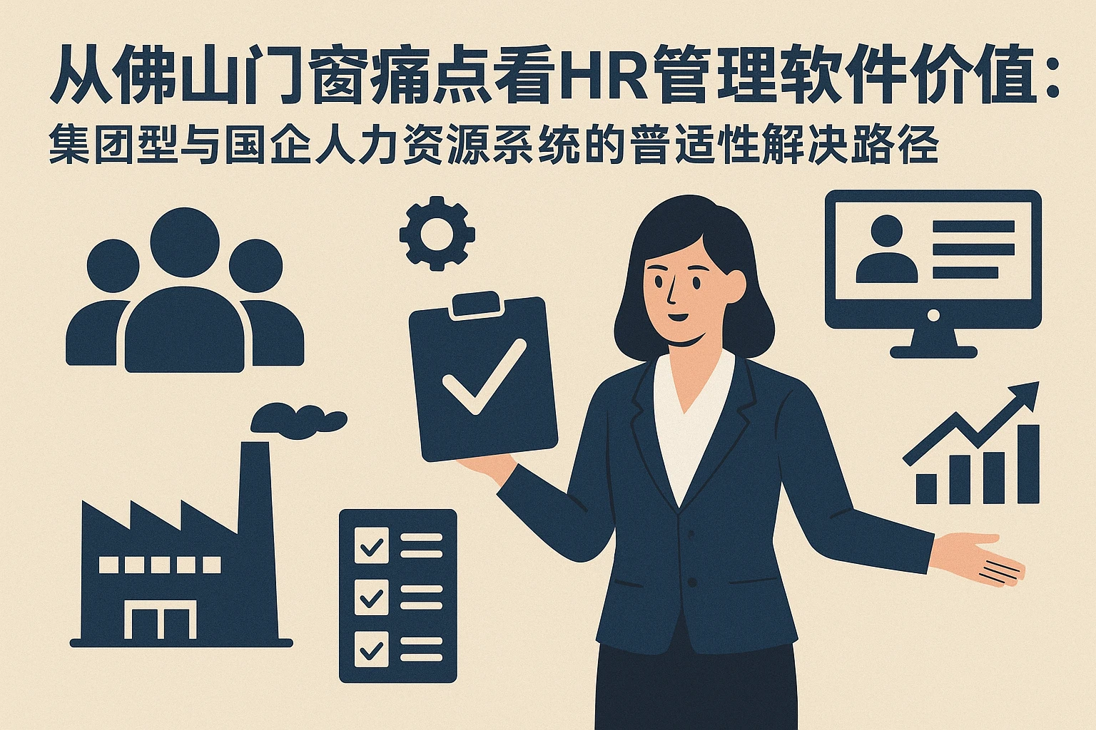 从佛山门窗厂痛点看HR管理软件价值：集团型与国企人力资源系统的普适性解决路径