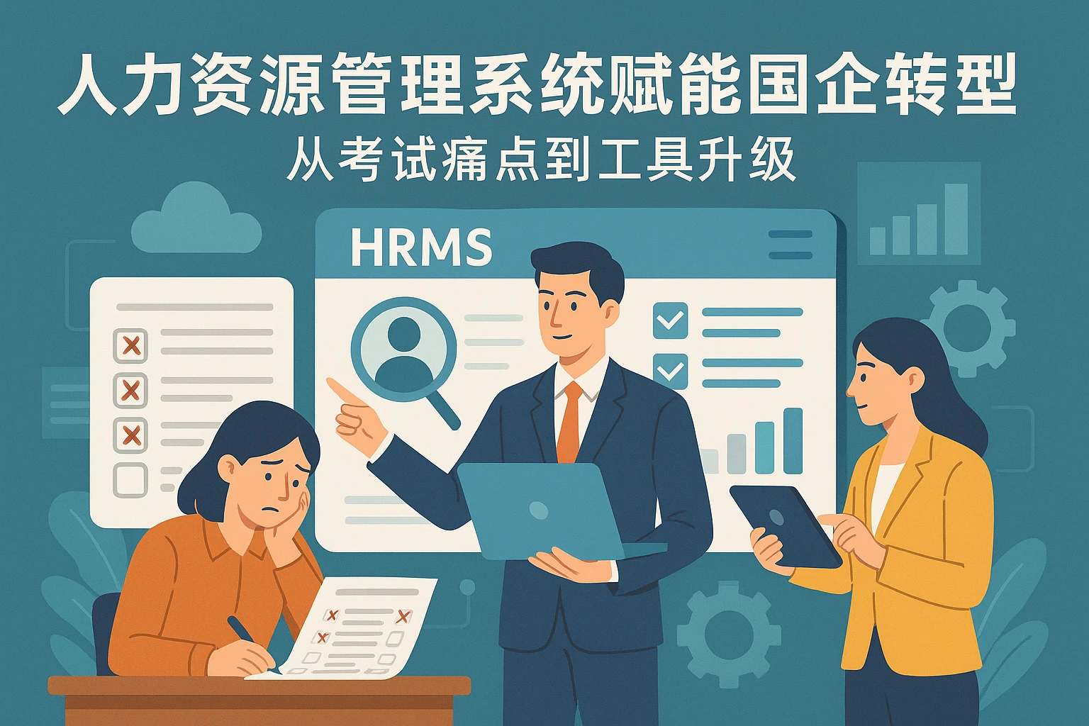 人力资源管理系统赋能国企数字化转型：从考试痛点到工具升级