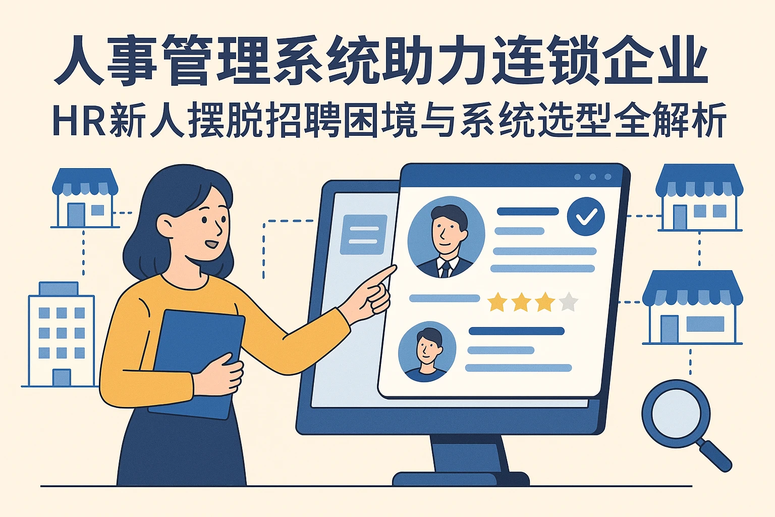 人事管理系统助力连锁企业，HR新人摆脱招聘困境与系统选型全解析