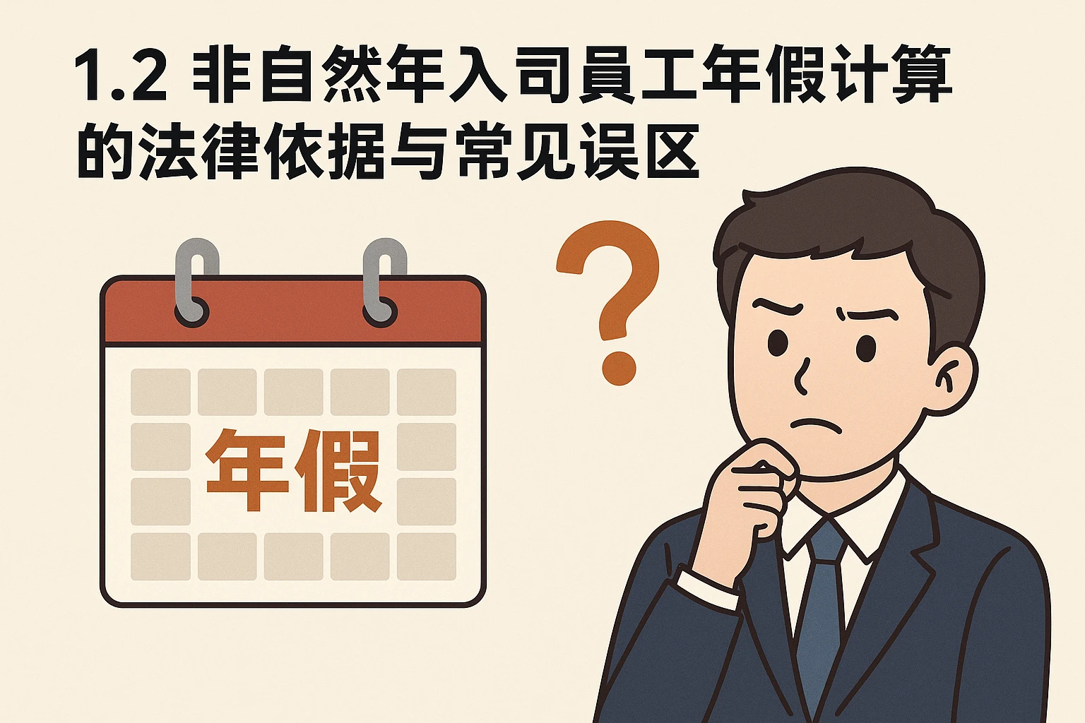 1.2 非自然年入司员工年假计算的法律依据与常见误区