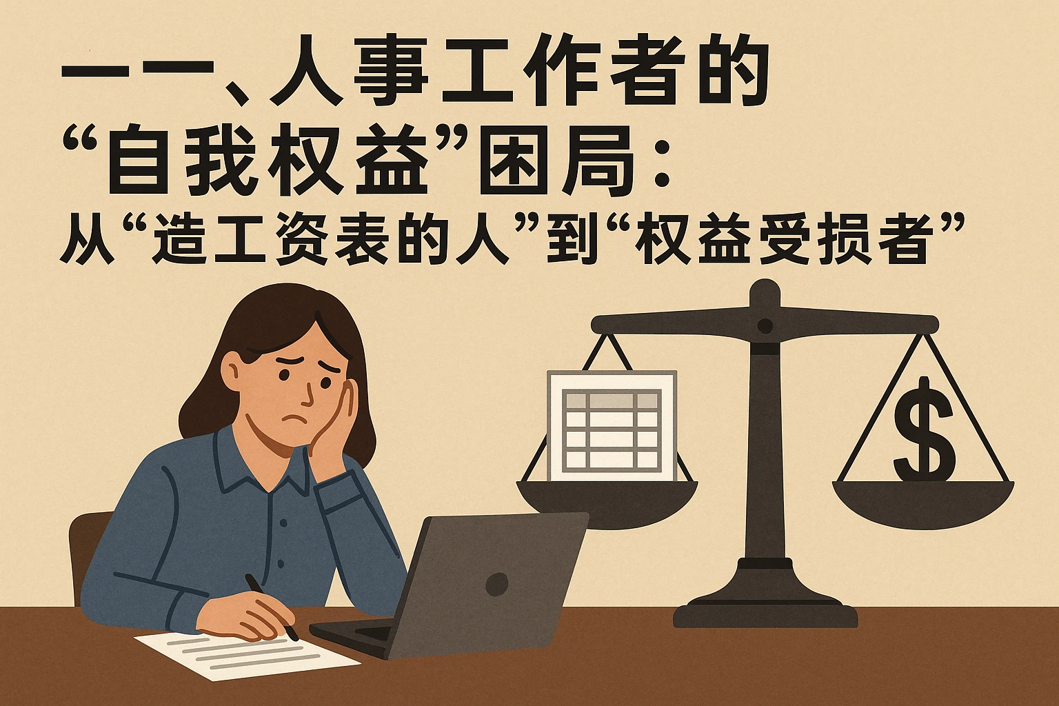 一、人事工作者的“自我权益”困局：从“造工资表的人”到“权益受损者”