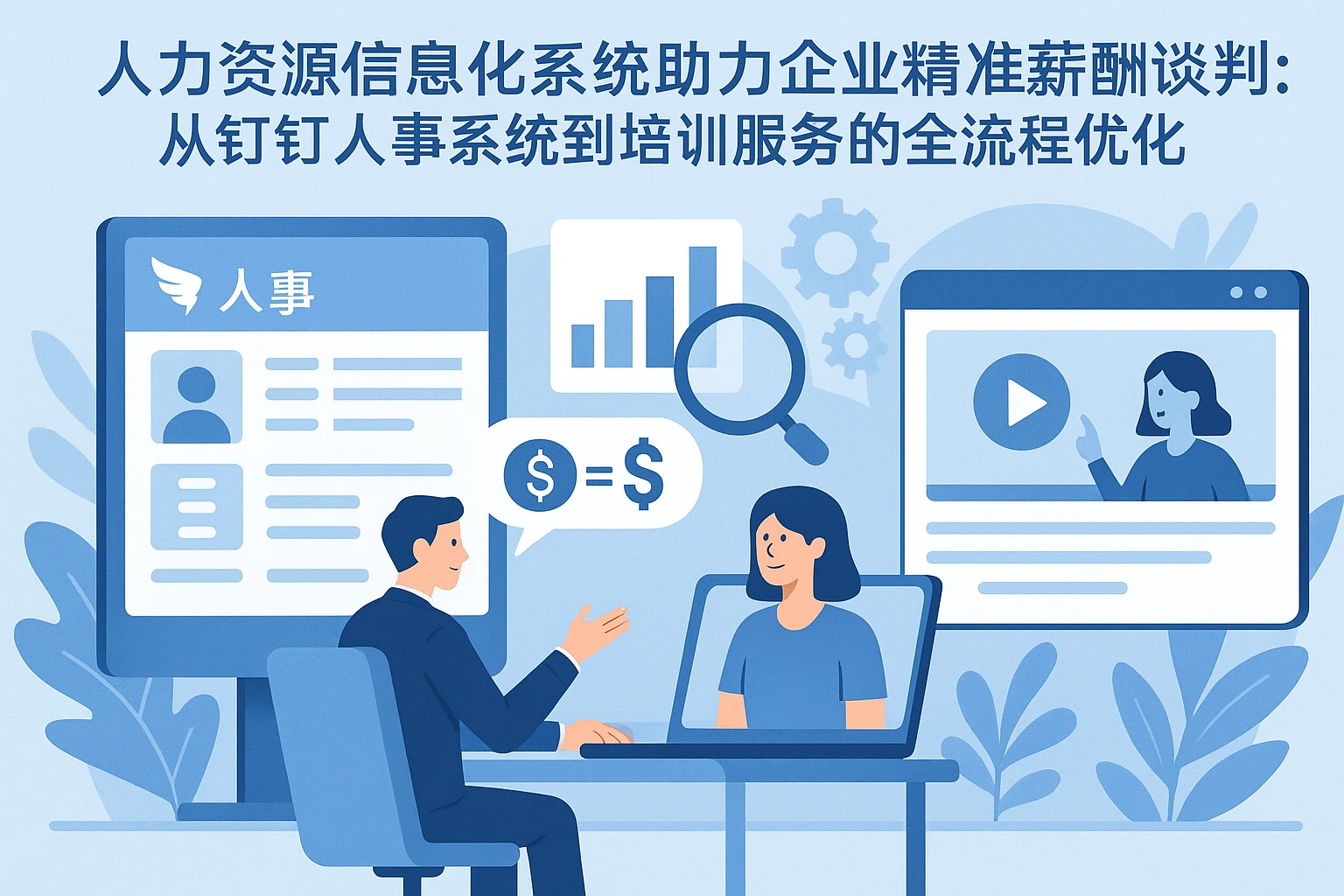 人力资源信息化系统助力企业精准薪酬谈判：从钉钉人事系统到培训服务的全流程优化