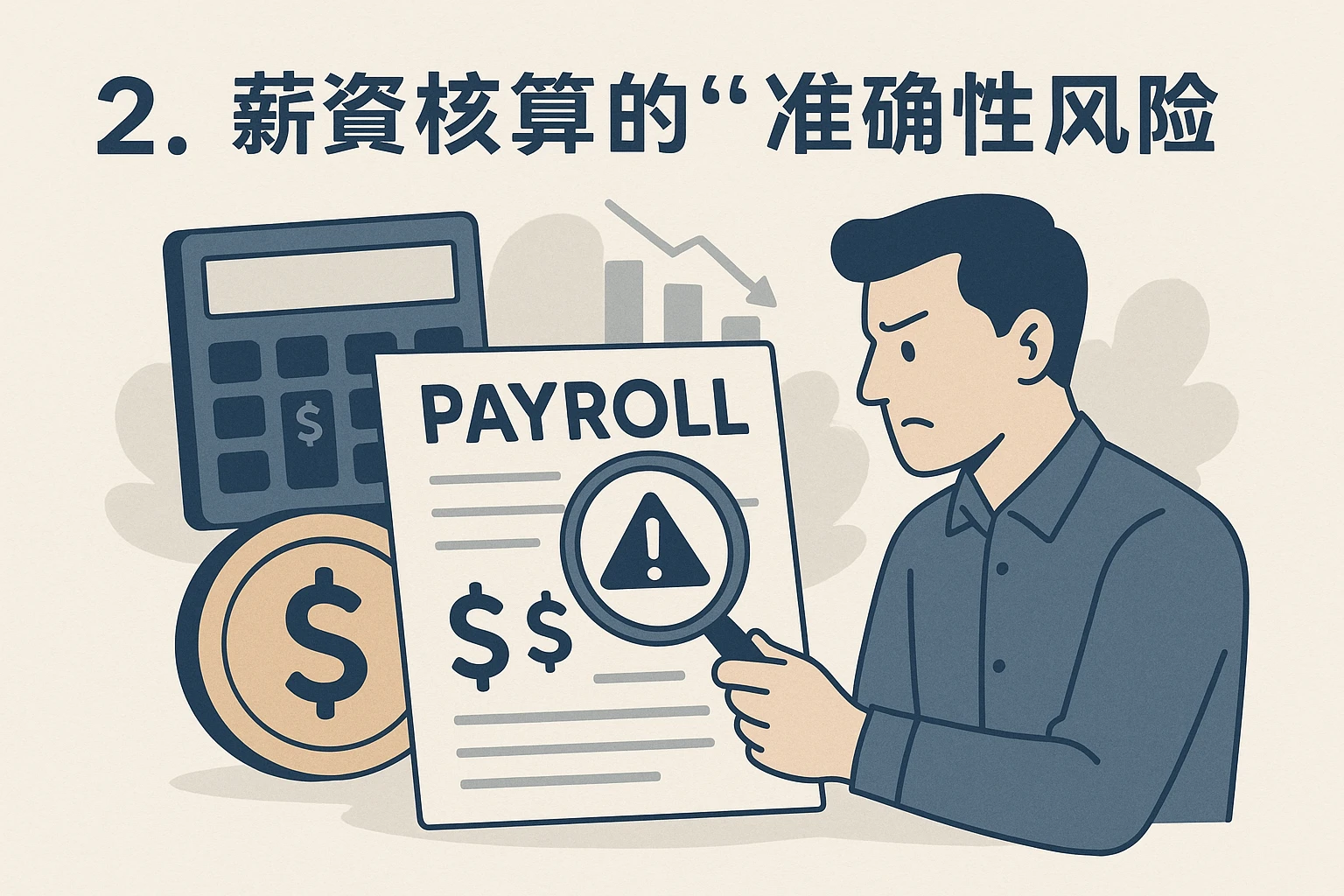 2. 薪资核算的“准确性风险”